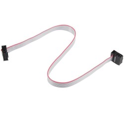 2x4 8 Pin Female-Female Flat Cable - 50cm
