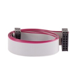 2x6 12 Pin Female-Female Flat Cable - 50cm