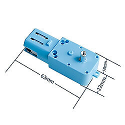 3-6V 1:90 110Rpm Metal Dişli TT DC Motor - 4