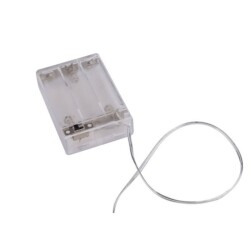 3 AA Battery Holders - With Transparent Key and Cover