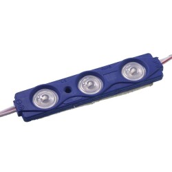 3 LED Lens Module - Blue 12V 1.5W - 1