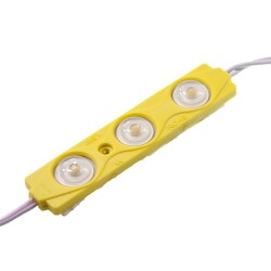 3 Lens Module LED - Yellow 12V 1.5W