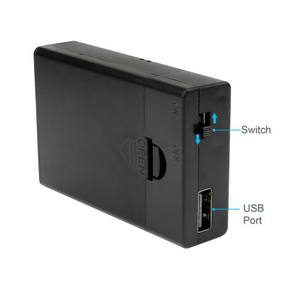 3-Pack AA Battery Holder - USB Output - 3