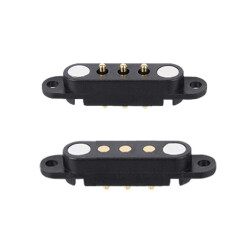 3-Pin 2.54mm Pogo Pin Magnetic Connector Set - With Ear