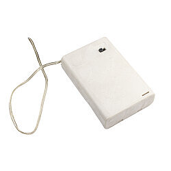 3 White AA Battery Holder - with Switch and With Lid