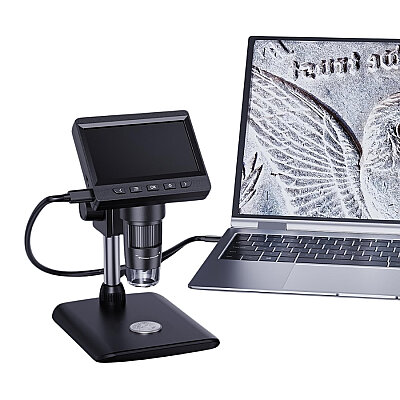 307-C 1000X 2MP 4.3" Screen Wireless Digital Microscope - Black - 2