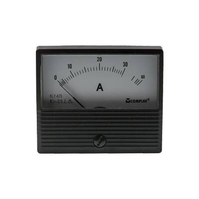 30A Analog Ampermetre - Panel Tipi Ölçü Aleti KLY-T670 - 1