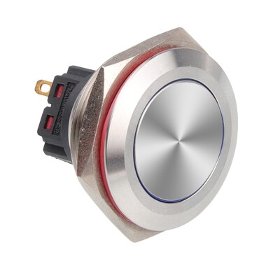 WD30B-P1 30mm Flat Momentary Metal Button - 1