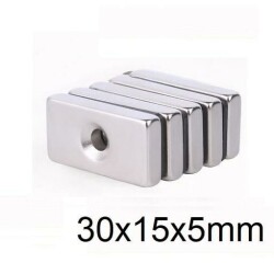 30X15x5-5mm Countersunk Hole Neodymium Strong Magnet