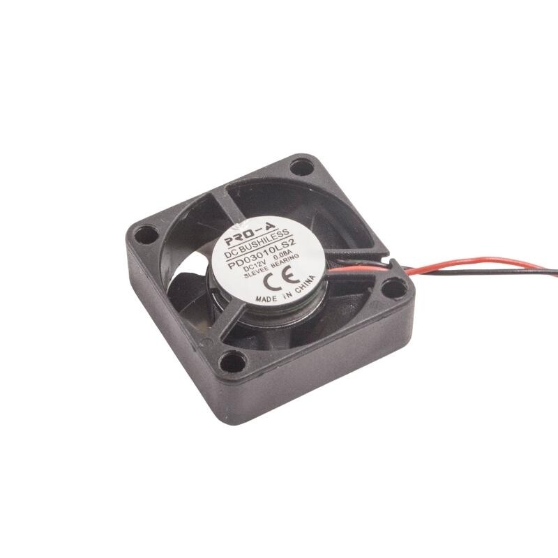30x30x10mm 12V 0.08A Fan 2 Kablolu