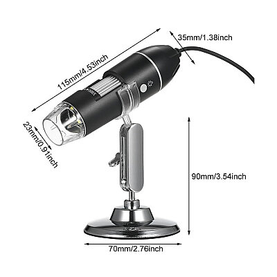 321-P 1600X 2MP Digital Microscope - iOS/Android Compatible - 4