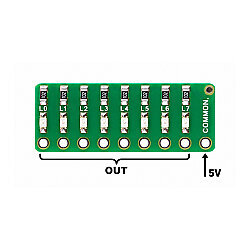 3.3-5V 8-Bit LED Module - Red - 3