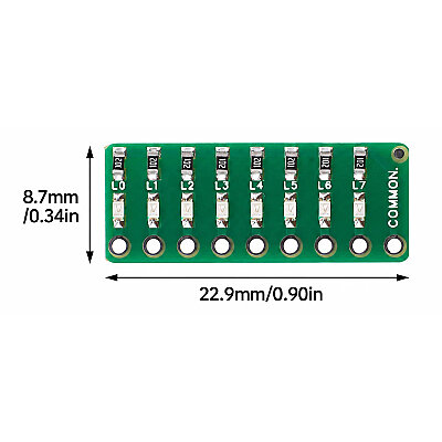 3.3-5V 8-Bit LED Module - Red - 4