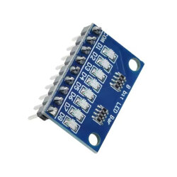 3.3V 5V 8-Bit Blue LED Module - Cathode - 2