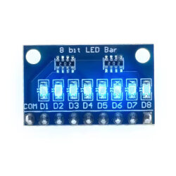 3,3V 5V 8-Bit Mavi LED Modülü - Anot - 1
