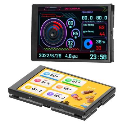3.5 inç USB LCD Ekran - CPU GPU RAM HDD Monitörü - 3