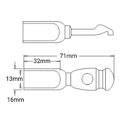 350A Anderson Socket Terminal - 2