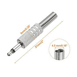 3.5mm Mono Metal Jack - Male - 2