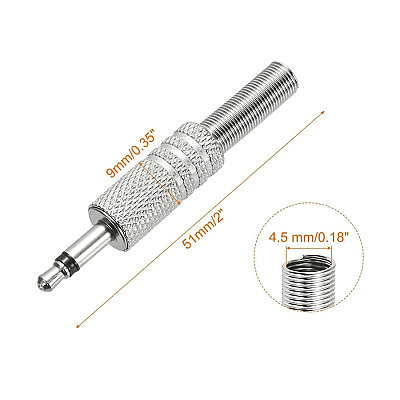 3.5mm Mono Metal Jak - Erkek - 2
