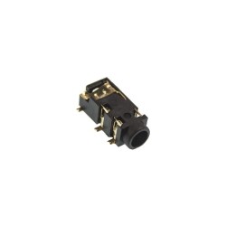 3.5mm Stereo SMD Jack Dişi - Siyah