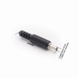 3.5mm x 1.35mm Erkek DC Jack Plug - 3