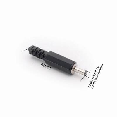3.5mm x 1.35mm Erkek DC Jack Plug - 3