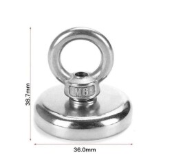 36mm Fishing Magnet - Neodymium Pot Magnet