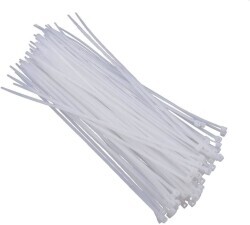 3.6mmx150mm Cable Tie White - 100 Pieces
