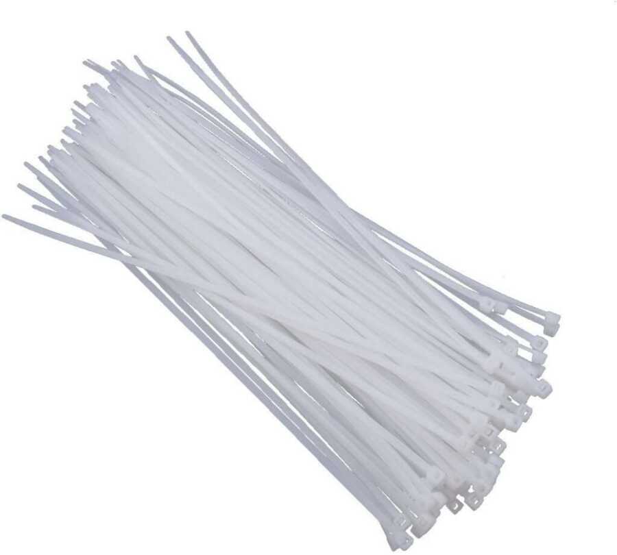 3.6mmx200mm Kablo Bağı Beyaz - 100 Adet
