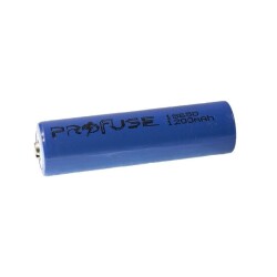 3.7V 1200mAh 18650 Li-ion Rechargeable Battery - With Head