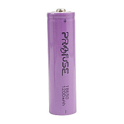 3.7V 1200mAh 18650 Li-ion Rechargeable Battery - With Head