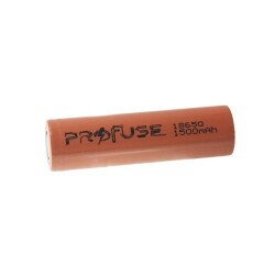 3.7V 1500mAh 18650 Li-ion Rechargeable Battery - Headless