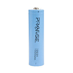 3.7V 1500mAh 18650 Li-ion Şarjlı Pil - Başlı