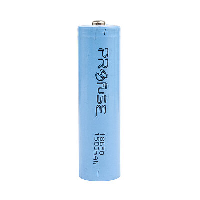 3.7V 1500mAh 18650 Li-ion Şarjlı Pil - Başlı - 1