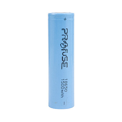 3.7V 1500mAh 18650 Li-ion Şarjlı Pil - Başsız - 1