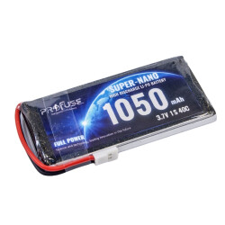 3.7V 1S 1050mAh 40C Lipo Battery