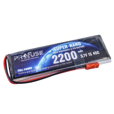 3.7V 1S 2200mAh 45C Lipo Battery - 1