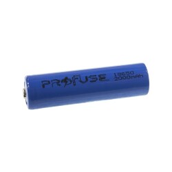 3.7V 2000mAh 18650 Li-ion Rechargeable Battery - With Head