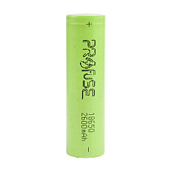 3.7V 2600mAh 18650 Li-ion Rechargeable Battery - Headless