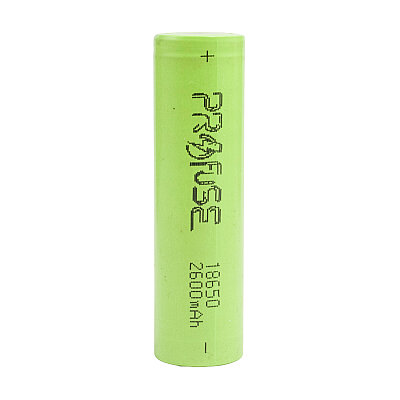 3.7V 2600mAh 18650 Li-ion Rechargeable Battery - Headless - 1