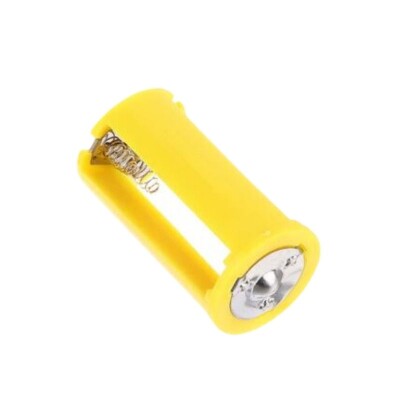 3'lü AA Pil Yuvası - 1.5V Paralel D-Tip Pil Dönüştürücü Sarı - 2