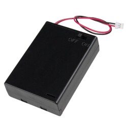 3'lü AA Pil Yuvası - JSH PH-2.0 Anahtarlı ve Kapaklı