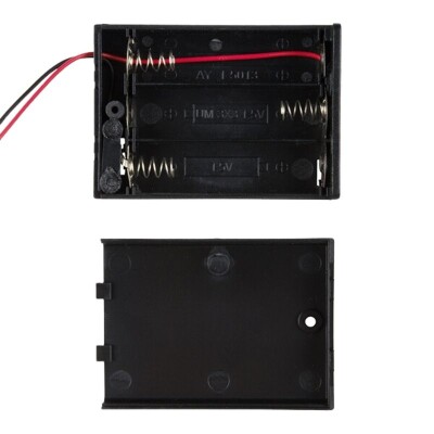 3'lü AA Pil Yuvası - JSH PH-2.0 Anahtarlı ve Kapaklı - 2