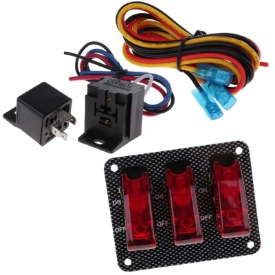 3'lü ON-OFF Toggle Switch Panel - 2
