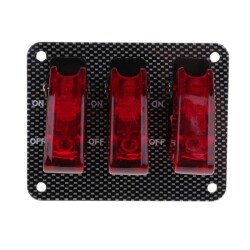 3'lü ON-OFF Toggle Switch Panel - 1