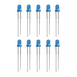 3mm Blue Led Package - 10 Pieces