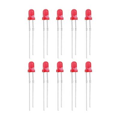 3mm Kırmızı Led Paketi - 10 Adet - 1