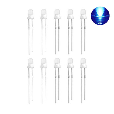 3mm Transparent Blue Led Package - 10 Pcs - 1
