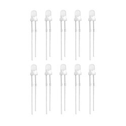 3mm White Led Package - 10 Pieces