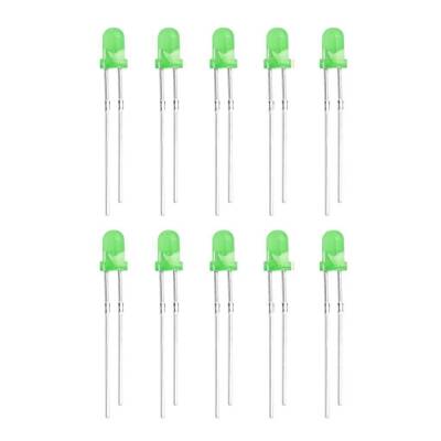 3mm Yeşil Led Paketi - 10 Adet - 1
